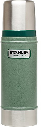 Stanley The Legendary Classic Vacuum Bottle .47L Green 18/8 Stainless Steel Double-Wall Vacuum Insulation Water Bottle Leakproof + Packable Insulated Lid Dishwasher Safe Naturally Bpa-Free