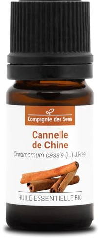 CANNELLA CINESE BIO - 5mL - Olio Essenziale - 100% Puro, Naturale, Integrale e Chemiotipizzato