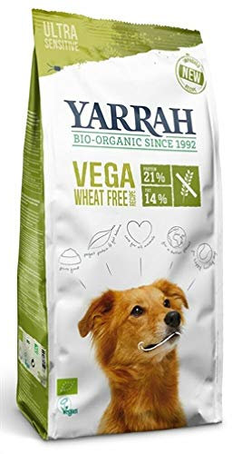 Yarrah Vega Vegetarisches Bio-Trockenfutter für Hunde – für ausgewachsene Hunde Aller Rassen | Exquisite Biologische Hundebrocken, 2kg | 100% biologisch, weizenfrei & frei von künstlichen Zusätzen