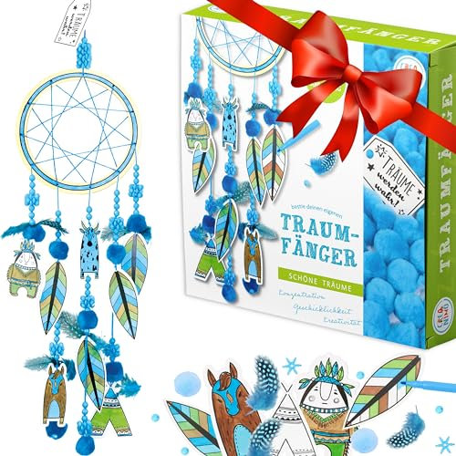 Creanino Attrape-rêve à fabriquer – Activité manuelle créative pour enfant garçon – Coffret DIY original, bricolage amusant et éducatif