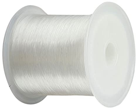 Hilo de Pesca Transparente, línea de Pesca de 0.25 mm, Cuerda de Pesca Transparente monofilamento Alambre de Pesca Invisible para Pescar, Decoraciones Colgantes