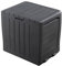 simpa 120L Grey Wood Panel Effect Plastic Garden Storage Box All Weather Resistant