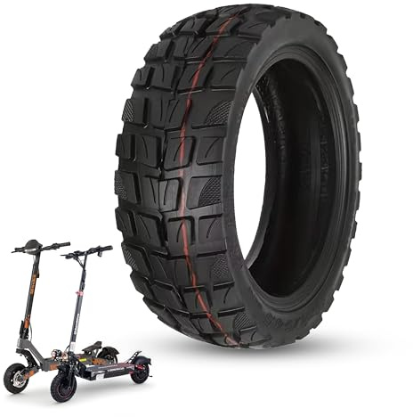 ANSENI Neumatico Cubierta 10 pulgadas 10x2.75-6.5 Rueda Todoterreno Tubeless para Patinete Eléctrico Smartgyro Speedway,Rockway,CrossOver,Kukirin G3,Urban Glide E-Cross Pro (1 Rueda)