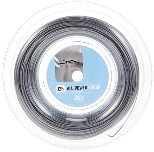 Luxilon ALU Power Rough 125 Tennis String - 100m Reel, Grey