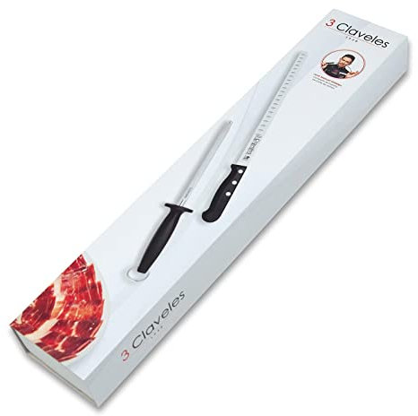 3 Claveles 00966 – Coltello da 29 cm e Affilatrice da 20 cm