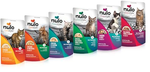 Nulo Freestyle Cat & Kitten Wet Cat Food Pouch, Premium All Natural Grain-Free Soft Cat Food Topper with Amino Acids for Heart Health and High Animal-Based Protein