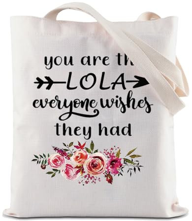 ZJXHPO LOLA Kosmetiktasche Großmutter Geschenk Best Lola Ever Make-up-Tasche Lola Geburtstagsgeschenk, Lolacanvas Tasche