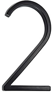 nanlyiau Floating house numbers 3D house numbers height 5in(12.5cm) outside door numbers black house numbers black door numbers sign large door numbers (2)
