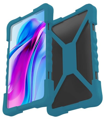 Custodia Universale per Tablet da 8 a 11 - Cover per Tutti i Tablet PC sul Mercato - Valido per 10 Pollici (Ciano Scuro)