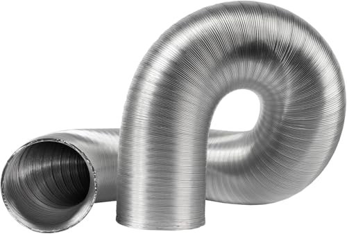 12 cm / 120 mm - Tuyau de ventilation flexible - 3 m de long - Pour sèche-linge, hotte, ventilateur de tuyau, climatiseurs - Canal d'aération - Tuyau d'évacuation pour tentes de serre, boîte de