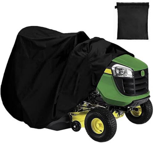 Jcasbdn Copertura per falciatrice per Prato da Slittamento per la Protezione UV Impermeabile per la Protezione da Equitazione con Elastica Lavabile Lavabile 210D Oxford Cover del rasaerba L Oxford L.