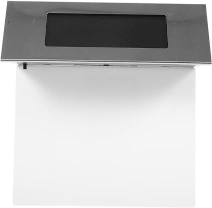 Operitacx Lampe Solaire Numérique pour Maison Plaque de Numéro Étanche Inoxydable avec LED Éclairage de Couloir Mur et Cour Indicateur Pratique Adresse