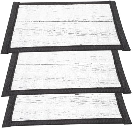LOLIPPYY 3pcs Insulation Mat for Snakes and Lizards Reptile Heating Pad with Reflective Film Enclosure Heat Mat
