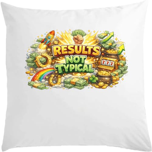 Ovanlig framgång och välstånd symboler vit kudde 40 x 40 cm med fyllning vit