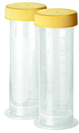 Medela Breast Milk Storage Bottles, 12 Pack of 2.7 Ounce Containers, Leak Proof Lids, Breastmilk Freezer or Refrigerator Storage, Made Without BPA