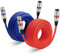EBXYA XLR-Kabel XLR-Mikrofonkabel 15 m, 2 Stück, Stecker auf Buchse, symmetrisches XLR-Mikrofonkabel, farbige DMX512-Patchkabel