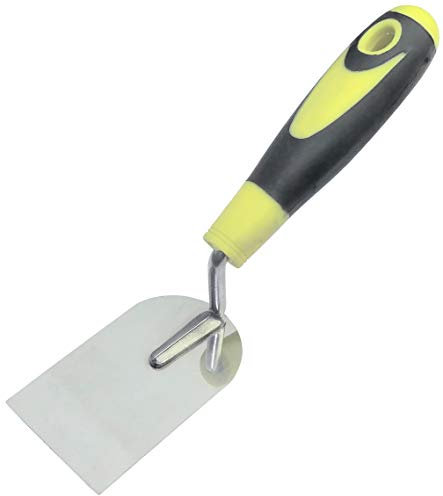 AERZETIX - Paleta de Estucador/Estuco 60x100mm - Herramienta para Yesero/Albañil - Mango Bimaterial - Obras/Albañilería/Yeso/Mampostería/Baldos/Mortero - Acero - C45997
