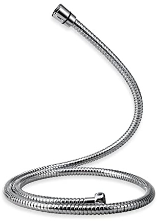 EMKE Replacement Shower Hose, 1.5m Stainless Steel Shower Hose G1/2 Universal for Anti-Kink Anti-Explosion Leakproof Strong Tensile, Chrome