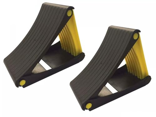 Lot de 2 cales de roue pliables avec piques antidérapantes pour caravane
