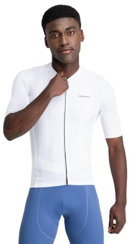 SIROKO - Maillot Reciclado de Ciclismo M6R Vent - M - Blanco