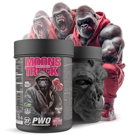 Pre Workout Alta Potencia. 510 G. Pre Entreno con Cafeína 300 mg, Ginkgo Biloba 50 mg, Ginseng 50 mg, L-arginina y Citrulina Malato. Energía y Rendimiento. Preentreno gimnasio fuerte. Holly Lolly