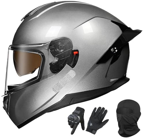 Integralhjälm För Motorcykel, Kraschhjälm För Vuxna Män Och Kvinnor, Integralhjälm För Gata Och Landsväg För Sport Och Touring, Enligt ECE 2205 Gällande Väglag. 4,XXL(61-62CM)
