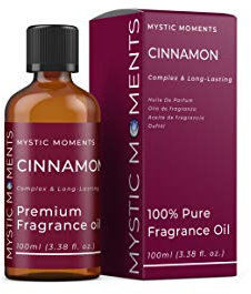 Mystic Moments | Cinnamon Fragrance Oil - 100ml - Perfect for Soaps, Candles, Bath Bombs, Oil Burners, Diffusers and Skin & Hair Care Items