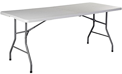 Home Vida Tavolo pieghevole resistente extra forte campeggio buffet mercato di nozze giardino festa del bagagliaio auto stalla picnic cavalletto interno esterno pieghevole