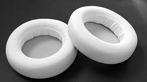 Ersatz-Ohrpolster für AKG K167 K267 JBL Synchros E50 Synchros S700 S500 Kopfhörer Ohrenschützer Kissen, 53mm, weiß