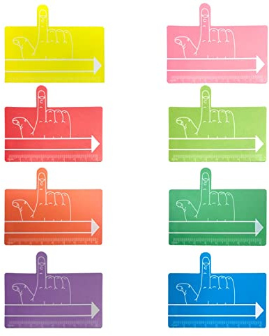 Hilsayum 32PCS One Finger Spacer for Kids Writing Aid Spacers Reading Sheets Multifunction Writing Instruments for School Office