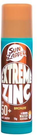 Sun Zapper Zinc Stick - Bronze/Dunkler Hautton Sonnenschutz LSF 50+ Australische Sonnencreme Sunstick