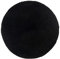 RugVista Badematte Breeze, ∅ 70 cm, Rund, Mittelflor, Anti-Rutsch, Moderner Badteppich, Maschinenwaschbar bis 30°C, 100% Baumwolle, Schwarz
