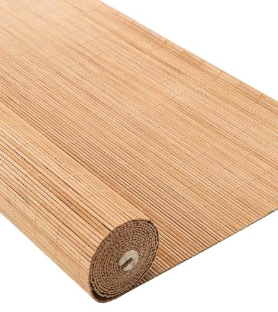 80% Blackout Outdoor Bamboo Blinds blind Roman Shades for Windows Shutters 55-180cm Wide Easy to Install Anti-UV Breathable Curtains