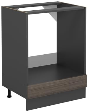 Vicco Herdumbauschrank R-Line, Edelgrau, 60 cm ohne Arbeitsplatte, zur freien Kombination innerhalb modularer Küchensysteme