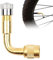 Adaptador de válvula de cobre para extensión de válvula, extensión de válvula de 90 grados, adaptador de válvula de cobre, extensión de válvula angular, para automóvil, motocicleta, duradero
