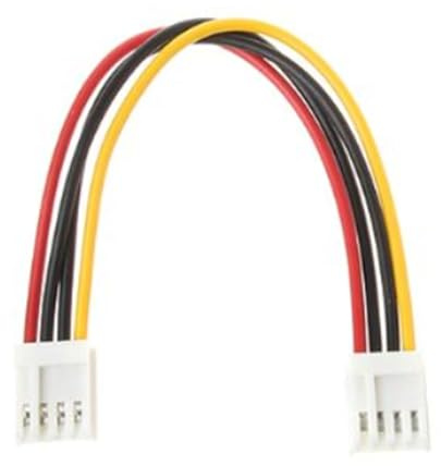 Obotsnoi 4Pin Female Floppy Drive Power Cable 15CM High Flexibility Copper For 12V Transfer & Internal PC Wiring ABS Floppys Drive Power Cable