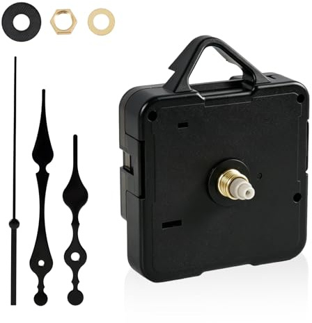 Kit Completo de Mecanismo de Reloj de Pared Ultra Silencioso, Mecanismo de Reloj a Batería con Manecillas, Diseño Ligero, para Reparación de Relojes de Distintos Estilos ﻿ ﻿