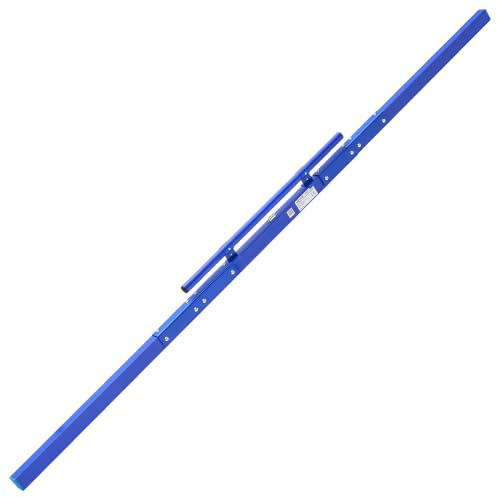 VEVOR Concrete Screed 96 in Length Manual Screed Board Aluminum Alloy Blue, Built-in Bubble Level, Powder-coated Finish, Lightweight Paver Leveling Tool for Patio, Sidewalk, Garage Floor Finishing