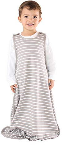 Woolino Toddler Sleeping Bag, 4 Season, Merino Wool and Organic Cotton, Baby Sleep Bag or Sack, 2-4 Years, Earth