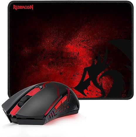 Redragon M694 Kabellose Gaming-Maus mit Wabengehäuse, 7200 DPI Tri-Mode Ultraleichte Gaming-Maus, kabellos, RGB, 7 programmierbare Tasten, langlebiger Akku, Software-Unterstützung Gamer-Maus für PC,