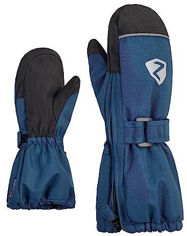 Ziener Unisex Baby LANUP Ski-Handschuhe/Wintersport | wasserdicht, extra warm, Wolle, hale Navy stru, 86cm