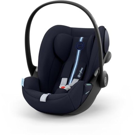 CYBEX Gold Babyschale Cloud G i-Size Plus, Inkl. Neugeboreneneinlage, Ab Geburt bis ca. 24 Monate, Für Kinder ab 40 cm bis 87 cm, Max. 13 kg, Ocean Blue