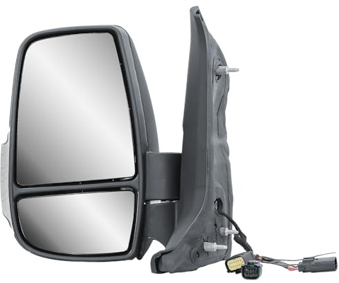 Passenger Left Side Door Wing Mirror N/S Manual without Heated Manual Folding Short Arm for Ford Transit MK8 2014 to 2026