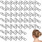 50 Stück Haargummi Spirale, DIY Haarspiralen, Spirale Haarspange, Unsichtbare Mode, Geeignet für Alle Haartypen, für Kinder, Mädchen und Frauen, für Den Alltag und Besondere Anlässe, Schwarz