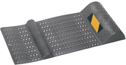 Parkeringsmatta parkeringsmärkning 52,5 x 25 x 5,2 cm, självhäftande parkeringshjälp med bromströskel, bil, svart