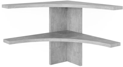 Vicco Corner shelf Roman, Concrete, 43.5 x 37 cm | suitable for space-saving corner solutions in dining areas