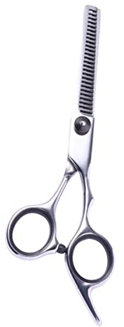 SAFIGLE Tijeras de Peluquería Inoxidable Tornillo Negro Tijeras Profesionales para Cortar y Entresacar Cabello Salones y Hogar para Hombres y Mujeres