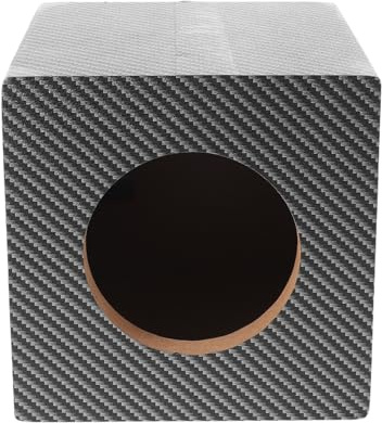 SHINEOFI Caisson de Basses Scellé pour Voiture 4 Pouces en Bois PVC Caisson Compact pour Enceinte Audio Automobile Isolation Phonique Optimale pour Déplacement et Voyage