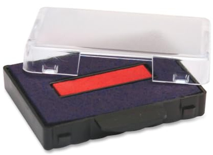 Almohadilla de Tinta Trodat 6/53/2 para Sellos Autoentintables Professional 5440 y 5440/L – Recambio, Tinta Azul-Rojo, blíster 2u.
