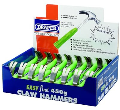 Draper 78432 450g Steel Shaft Easyfind Hammer
